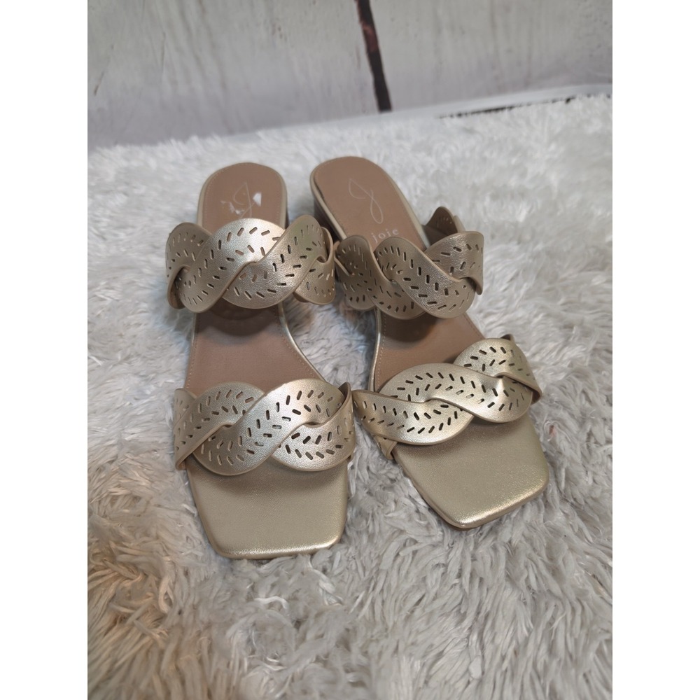 Joie Womens Sandals Society Slide Gold‎ Size 9